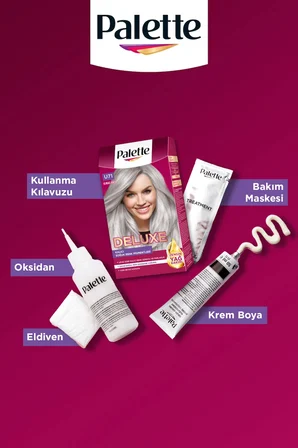 Deluxe U71 Buzul Grisi Zengin Yağ Bakımı Kit Saç Boyası Bakım Maskesi