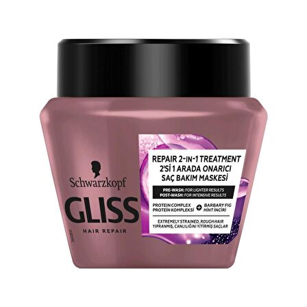 Gliss Serum Deep Repair Yıpranmış Saçlar İçin Saç Bakım Maskesi 300ml