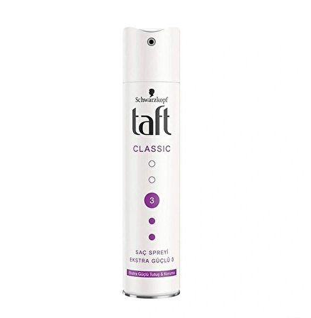 Taft Saç Spreyi 250ml Classic Ekstra Güçlü Tutuş 3