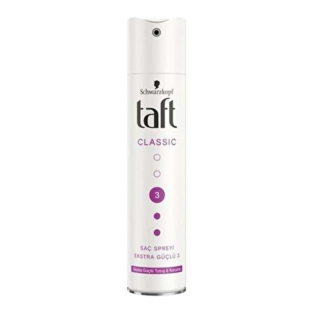 Taft Saç Spreyi Power No: 3 Classic 250 ml