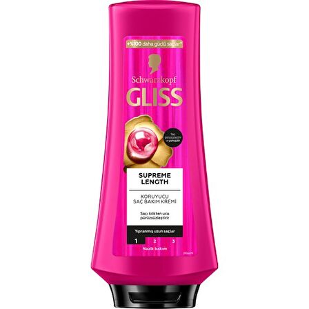 Schwarzkopf Gliss Supreme Length Saç Bakım Kremi 360 ML