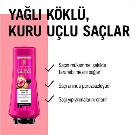 Schwarzkopf Gliss Supreme Length Saç Bakım Kremi 360 ML