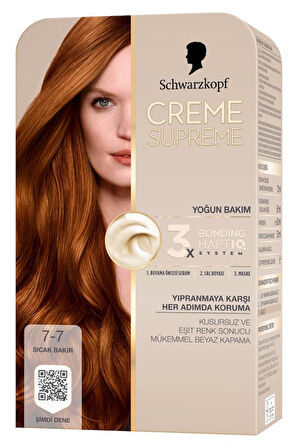Creme Supreme Full Kit 7-7 Sıcak Bakır 