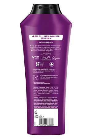 Gliss Full Hair Wonder Saç Dökülme Karşıtı Şampuan 400 ml