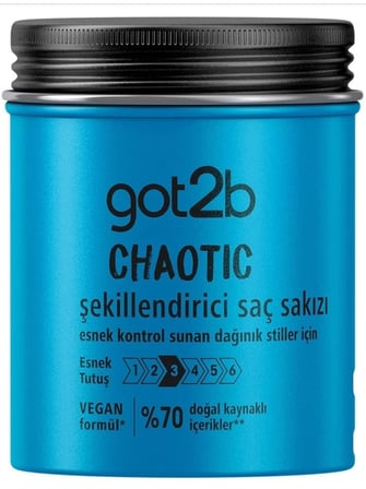 Got2b CHAOTIC Şekillendirici Saç Sakızı Vegan 100 ML