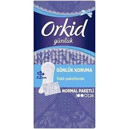 Orkid Günlük Ped Günlük Koruma Ekonomik Paket 28 Ped (Tekli Paketlerde)