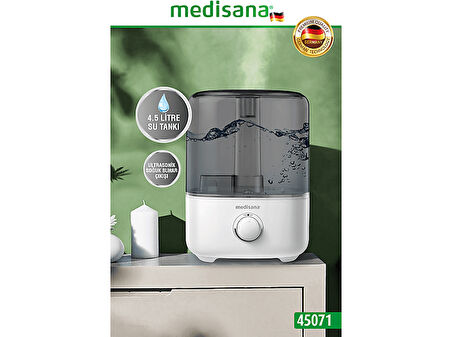 MEDISANA 45071 Aroma Fonksiyonlu 4.5L Buharlı Hava Nemlendirme Cihazı