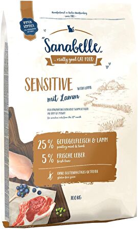 Sanabelle Sensitive Hassas Kuzulu Yetişkin Tahılsız Kedi Maması 10 Kg