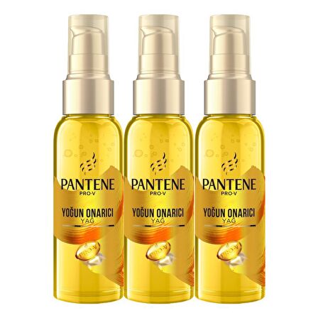 Pantene Saç Bakım Yağı Keratin Özlü Onarıcı E Vitaminli 100 ML x 3 Adet