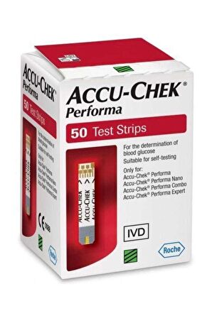 Accu Check, Chek Performa Nano Strip 50'lik Şeker Ölçüm Stribi (1 KUTU) - AYNI GÜN ÜCRETSİZ KARGO