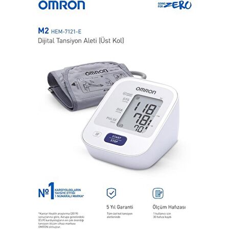 Omron M2 Intellisence HEM-7121-E Dijital Koldan Ölçer Tansiyon Aleti