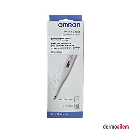 Omron MC-246-E4 Ağızdan + Koltuk Altından + Rektal Ateş Ölçer