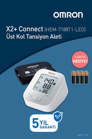 OMRON X2+ Connect Üst Koldan Ölçer Dijital Tansiyon Aleti