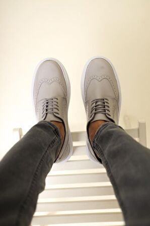 Chekich CH149 BT Rugan Erkek Ayakkabı BEJ