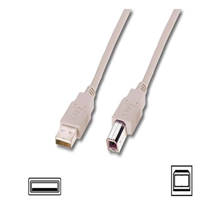 DIGITUS AK-300102-030-E 3,0m USB 2,0 KABLO,BEYAZ