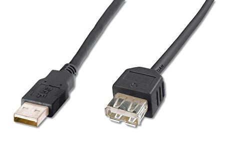 Digitus AK-300202-050-S 5 Mt USB 2.0 to USB 2.0 Erkek-Dişi AWG28 UL USB 2.0 Uzatma Kablosu
