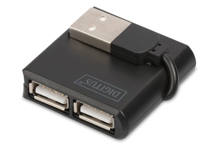 DIGITUS DIGITUS® USB 2.0 Yüksek Hızlı Hub 4-Girişli