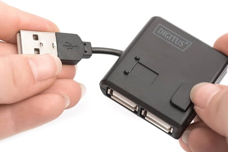DIGITUS DIGITUS® USB 2.0 Yüksek Hızlı Hub 4-Girişli