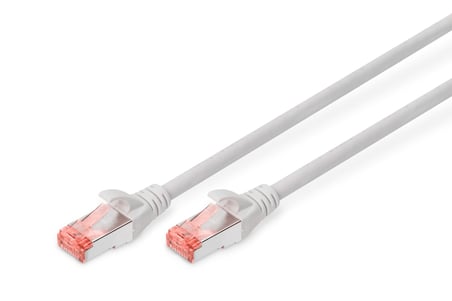 DIGITUS CAT 6 S/FTP RJ45 Ethernet Kablosu 10 Metre 250 MHz LSZH Gri – 10 METRE