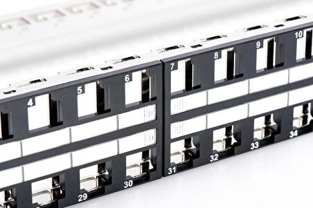 DIGITUS DN-91424  48'Lİ BOŞ PATCH PANEL,1U,SİYAH