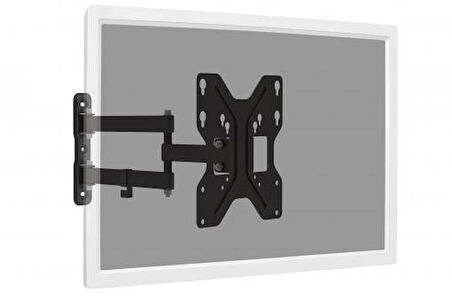107 cm'ye (42") kadar TV/monitör montaj aparatı 15ø eğme ve 180ø döndürme, maksimum 30kg, VESA 200x200