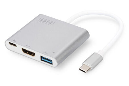 Digitus DA-70838-1 USB 3.0 Type C to HDMI USB Type C USB 3.0 4K 2160p Grafik Dönüştürücü Adaptörü