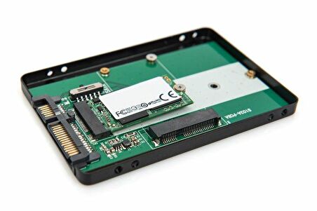 Digitus DA-71118 M2 mSATA to 2.5 inch SATA Siyah Dönüştürücü Harddisk Kutusu