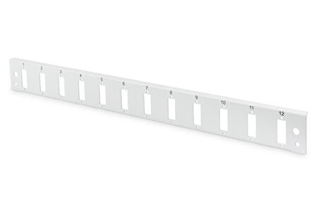 Digitus DN-96201-QL 12 Port SC Duplex Sürgülü Gri Önpanel Sürgülü Patch Panel