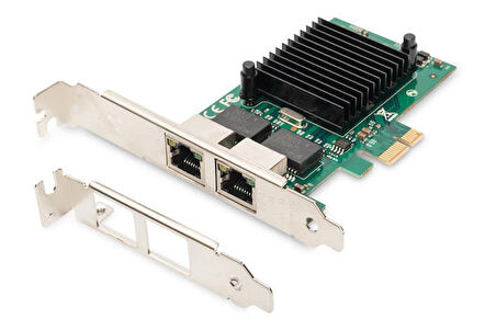 Digitus DN-10132 2 Port Gigabit 32 Bit Intel Chipset PCI Express Ethernet Kartı