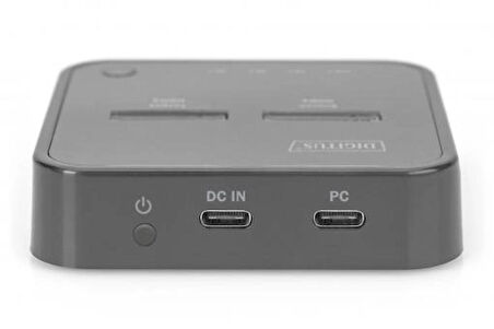 DIGITUS klonlama işlevine sahip çift M.2 NVMe SSD yerleştirme istasyonu, USB-C ™