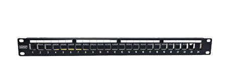 DIGITUS DN-91411-1 24PORT RAF TİPİ PPANEL 1U SİYAH