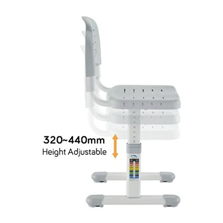 DA-90901 Pembe Çocuk çalışma masası yükseklik ayarlı
