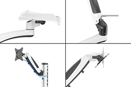Duvara Montaj İş İstasyonu 14-32 inç, 8 kg, VESA 75x75/100x100,