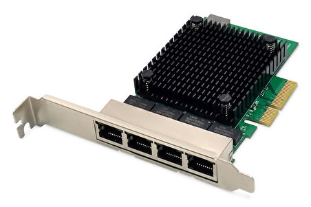Digitus DN-10136 4 Port 2.5 Gigabit Ethernet Realtek Chipset PCI Express Ethernet Kartı