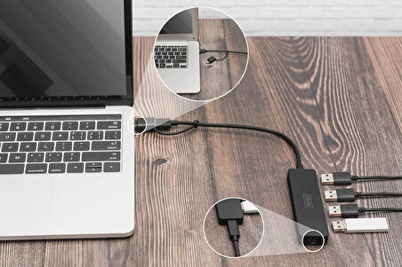 DIGITUS USB 3.0 Hub, 4 port, Slim Line