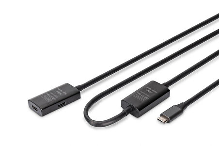 Aktif USB-C uzatma kablosu, 10m 5G, USB 3.2 Gen1, USB-C - USB-C (M/F)