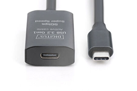 Aktif USB-C uzatma kablosu, 10m 5G, USB 3.2 Gen1, USB-C - USB-C (M/F)