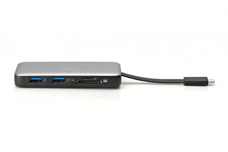 DIGITUS USB-C Seyahat Tipi Docking Station, 7-Port