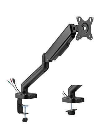 Tekli Gaz Basınçlı Monitör Kolu 17 "-32" 9kg Mikrofon-Ses / USB çıkışlı