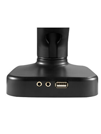 Çiftli Gaz Basınçlı Monitör Kolu 17 "-32" 9kg Mikrofon-Ses / USB Çıkışlı