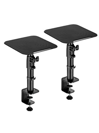 Ayarlanabilir Masaüstü Hoparlör Standı | 2 Adet Set | 15kg Taşıma Kapasiteli