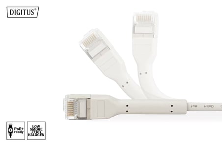 CAT 6A F-FTP bükülebilir Patch kablo, 0,30 Metre Gri AWG 32/7