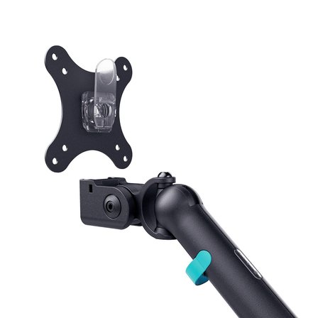 Özel Tasarım Çiftli Monitör Kolu Max 35" 10Kg Taşıma Kapasiteli Mekanik Yaylı Hızlı Vidasız Montaj