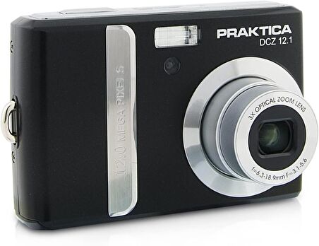 Praktica DCZ 12.1 Dijital kamera (12 megapiksel, 3 kat optik zoom, 6,9 cm (2,7 inç) ekran