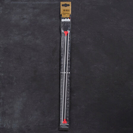 Addi Kalpli 3mm 35cm Klasik Alüminyum Örgü Şişi -