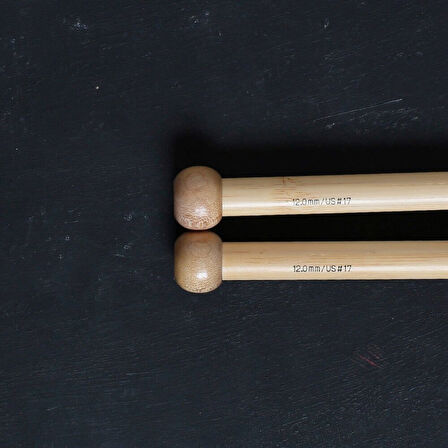 Addi Bambus 12 Mm 35 Cm Bambu Örgü Şişi - 500-7