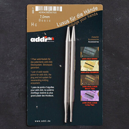 Addi Click Basic 7mm Misinalı Şiş Ucu - 656-2