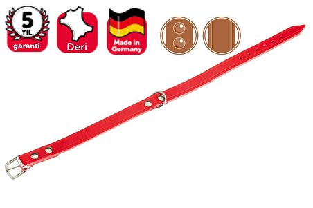 KARLIE DERİ BOYUN TASMA 57CM KIRMIZI