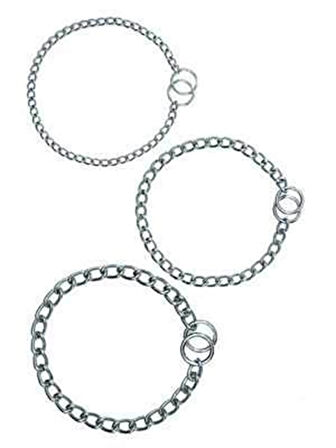 Pet Corn Krom Kaplama Tek Sıra Köpek Eğitim Tasması 3mmx50cm