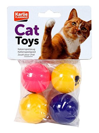 KARLIE PİNPON TOPU OYN. 4LÜ 4CM